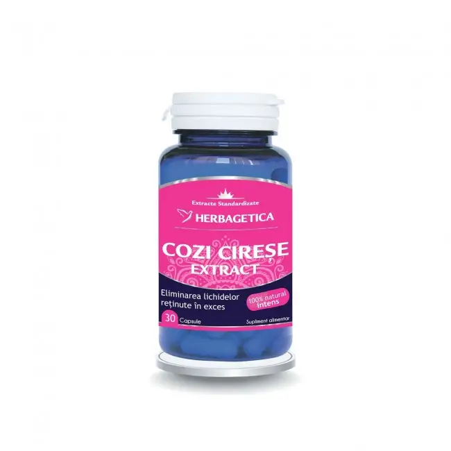 cozi_cirese_30cps-min Cozi de Cirese Extract - 30 capsule - Herbagetica - imagine 1