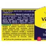 Vitamina D3 Naturală 5000 UI - 120 capsule - Herbagetica - imagine 2