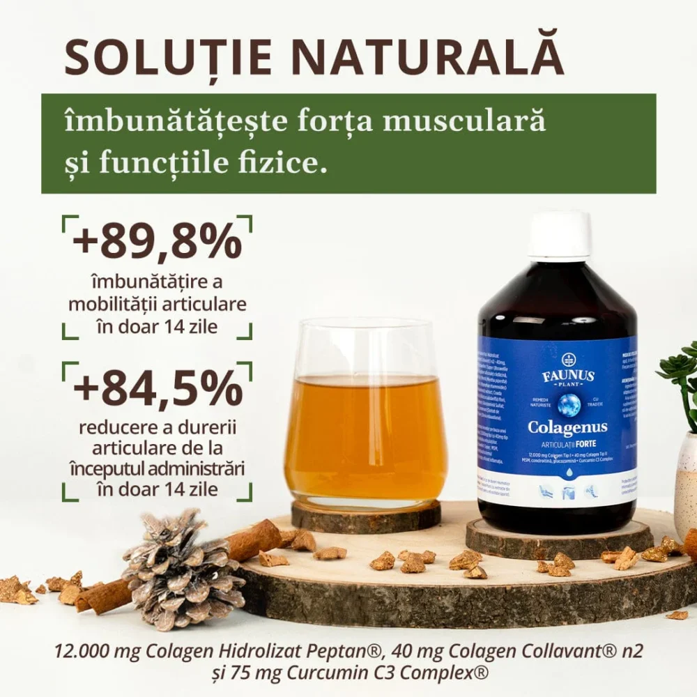 Colagenus Articulații Forte - 500 ml - Faunus - imagine 10