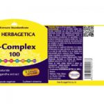 B-Complex 100 - 60 capsule - Herbagetica - imagine 3