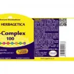 B-Complex 100 - 60 capsule - Herbagetica - imagine 3