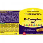 B-Complex 100 - 60 capsule - Herbagetica - imagine 2