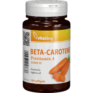 Beta Caroten Natural 25000 Ui 100 Capsule Gelatinoase