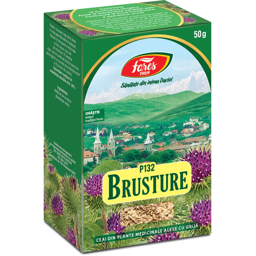 brusture-radacina Brusture, rădăcină, ceai la pungă - Fares - imagine 1