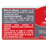 Cărbune Medicinal Activat - 120 capsule - Herbagetica - imagine 3