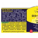 Complex Natural D3+K2+CA+MG - 120 capsule - Herbagetica - imagine 2