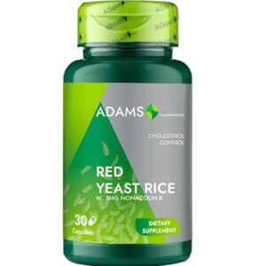 Drojdie De Orez Rosu 600mg 30cps Adams