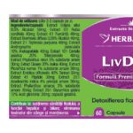 Livdetox - 60 capsule - Herbagetica - imagine 2