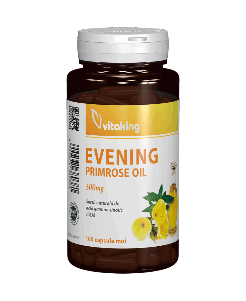 Evening Primrose Oil Ulei De Primula 500 Mg 100 Capsule Gelatinoase