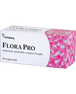Flora Pro Comprimate Masticabile Cu Bacterii Benefice 60 Comprimate