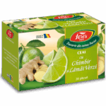 Ceai cu ghimbir și lămâi verzi, ceai la plic - Fares