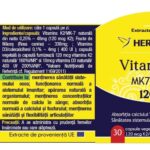 Vitamina K2 MK7 Naturală 120 mcg - 30 capsule - Herbagetica - imagine 2