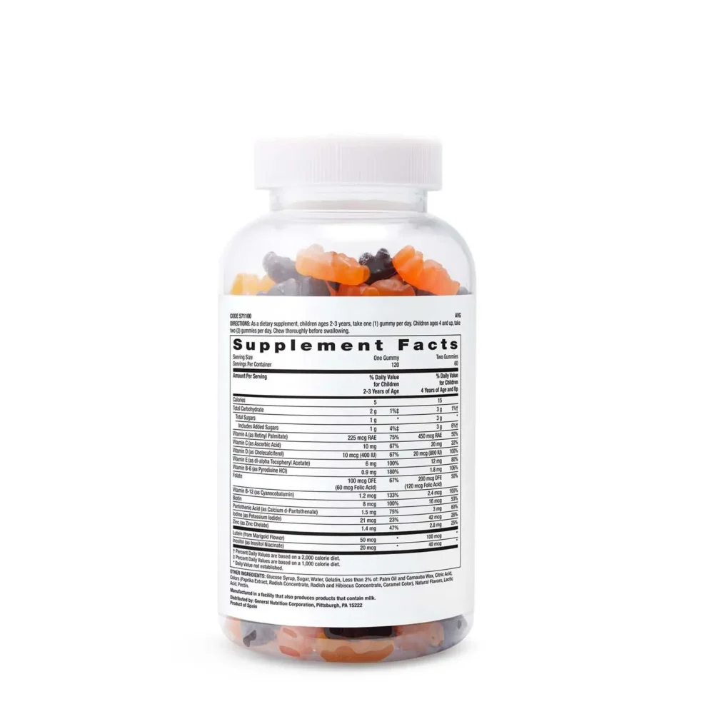 Netavit571100 Web Gnc Kids Gummy Multivitamin Back Bottle Copy 1