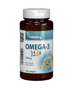 Omega 3 Natural Pentru Copii 100 Capsule Gelatinoase