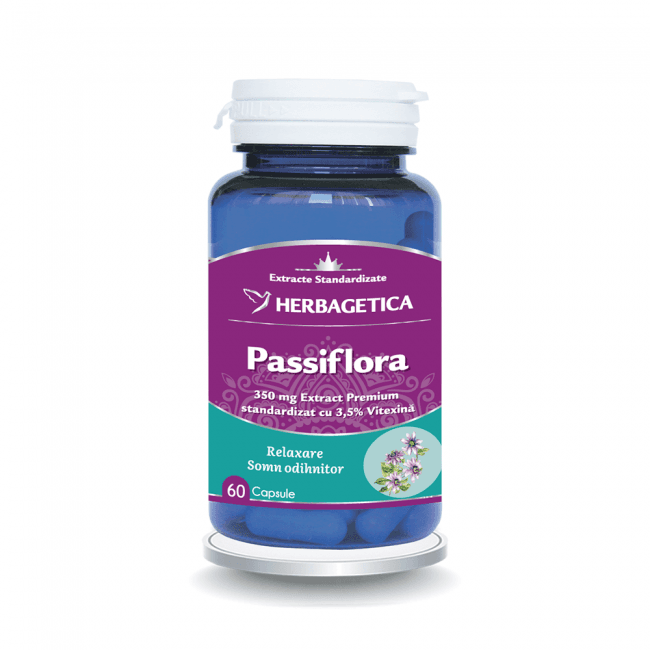 passiflora_60cps-min Passiflora - 60 capsule - Herbagetica - imagine 1