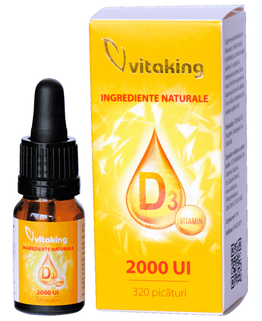 Picaturi De Vitamina D3 2000ui 10ml 320 Picaturi