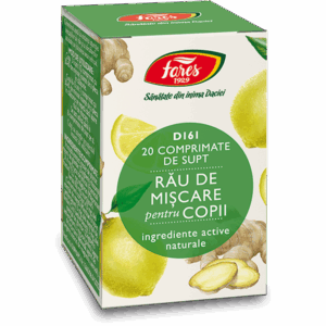 Rau De Miscare Pentru Copii D161 20 Comprimate Pentru Supt