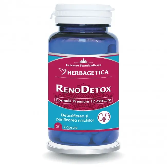 renodetox_herbagetica_30_capsule Renodetox - 30 capsule - Herbagetica - imagine 1