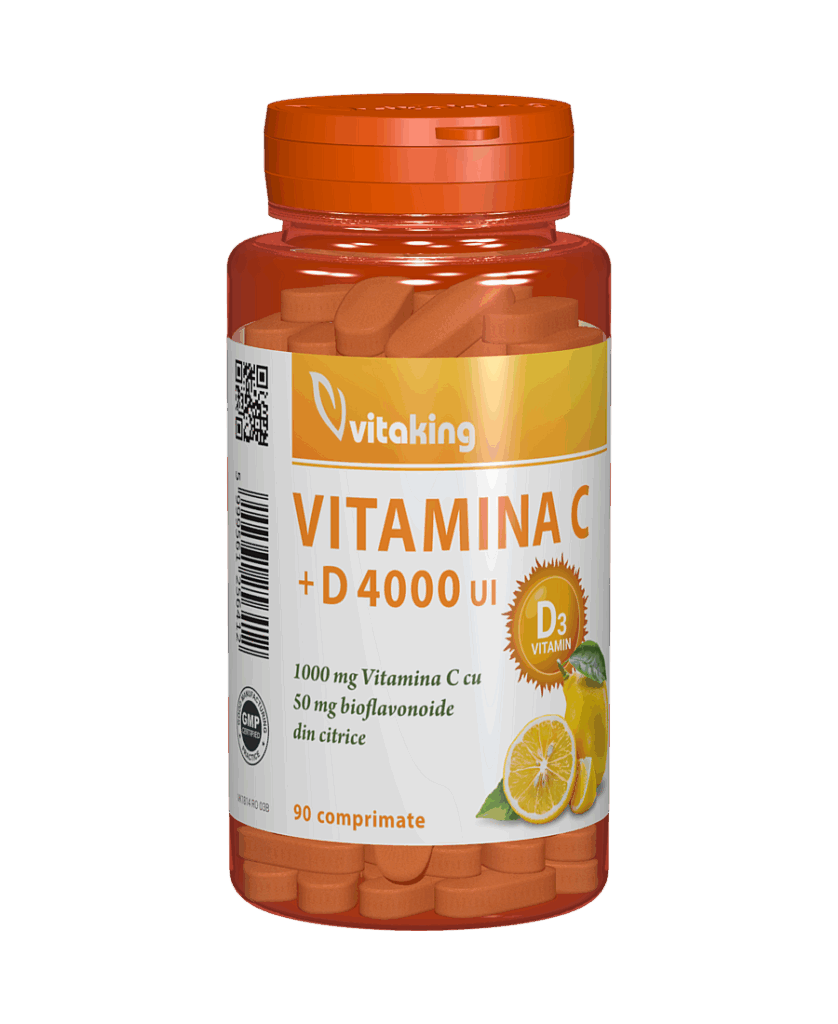 Vitamina C D Cu Bioflavonoide 90 Comprimate