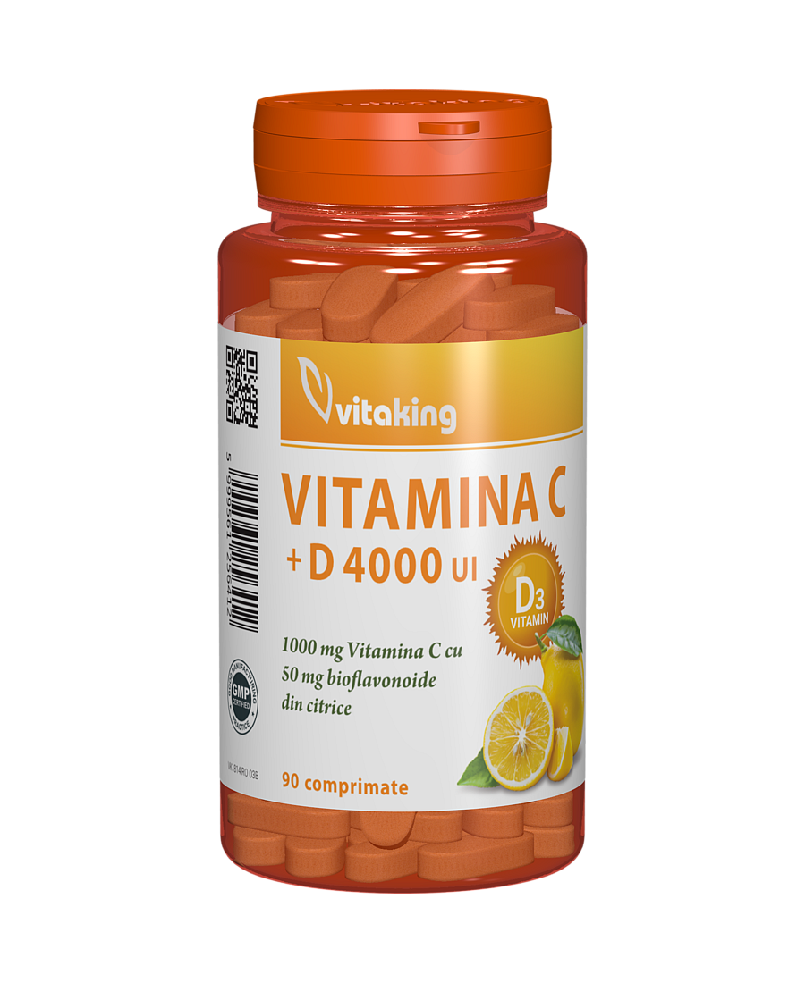 Vitamina C D Cu Bioflavonoide 90 Comprimate Vitamina C D Cu Bioflavonoide 90 Comprimate