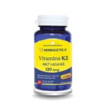 Vitamina K2 MK7 Naturală 120 mcg - 30 capsule - Herbagetica