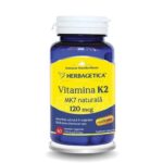 Vitamina K2 MK7 Naturală 120 mcg - 60 capsule - Herbagetica
