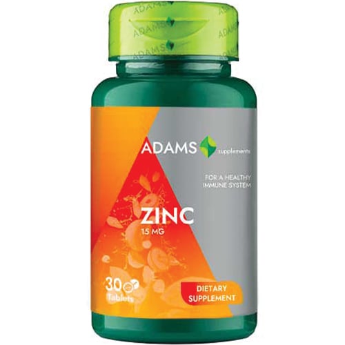 Zinc 15mg 30tab Adams Zinc 15mg 30tab Adams
